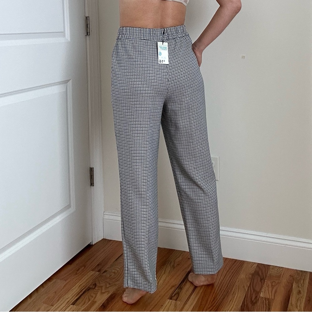 Houndstooth Pattern Slacks With Pockets - Picture 7 of 13